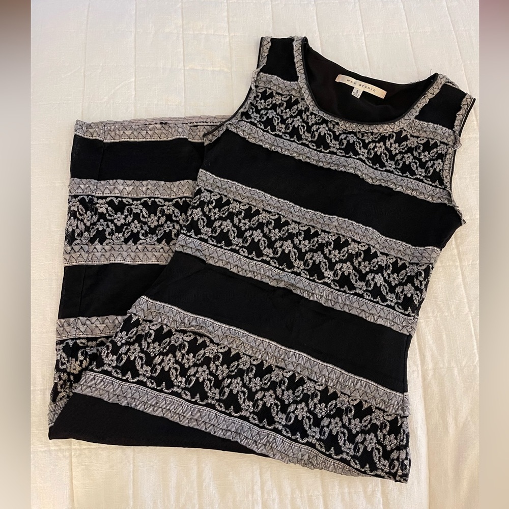 Black and white dress